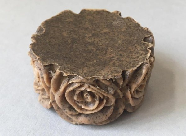 Coffee Soap Rose Design