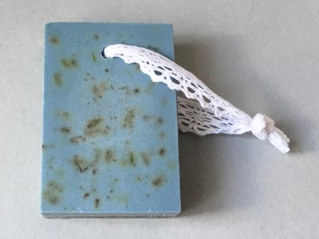 Lavender Soap Block with Lace