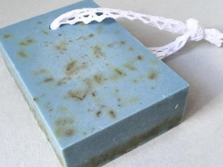 Lavender Soap Block with Lace Zoom
