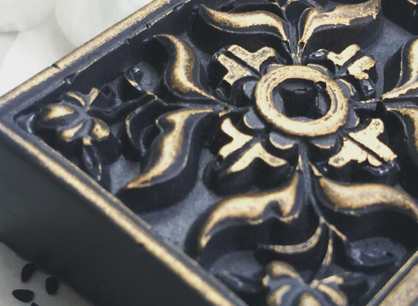 Charcoal Soap - Kama Sutra - Closeup